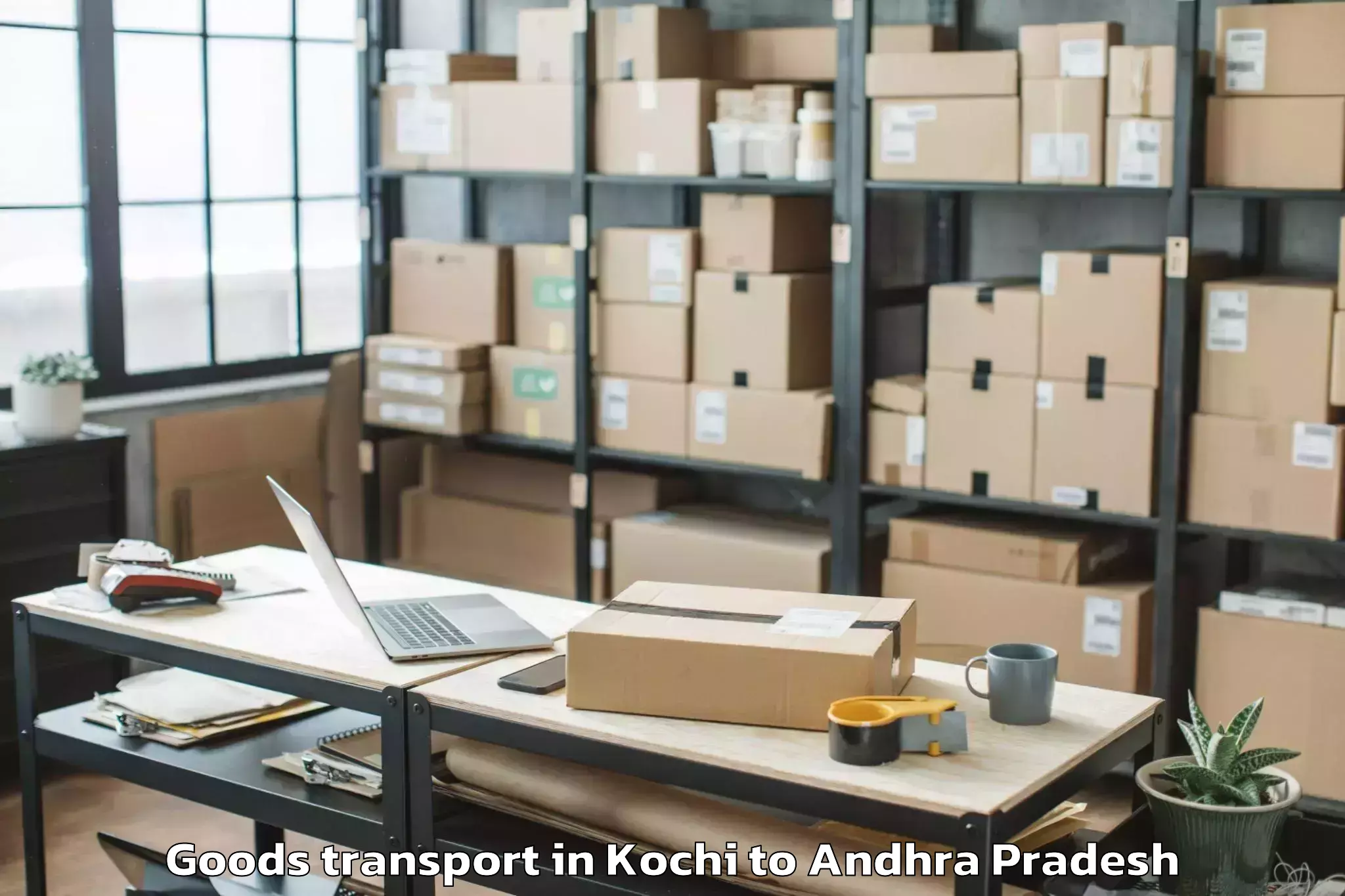 Professional Kochi to Nandivada Goods Transport